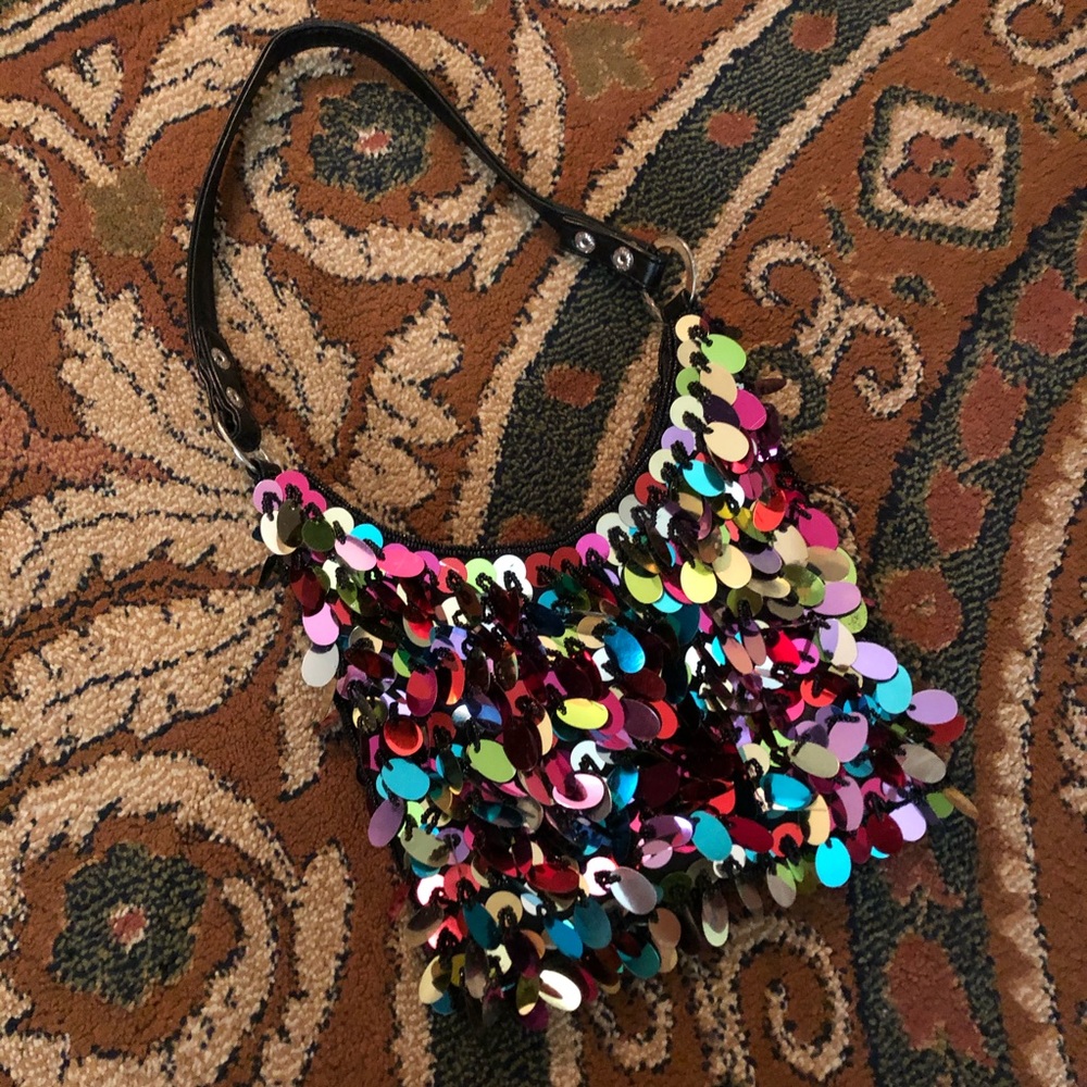 Colorful sequin purse